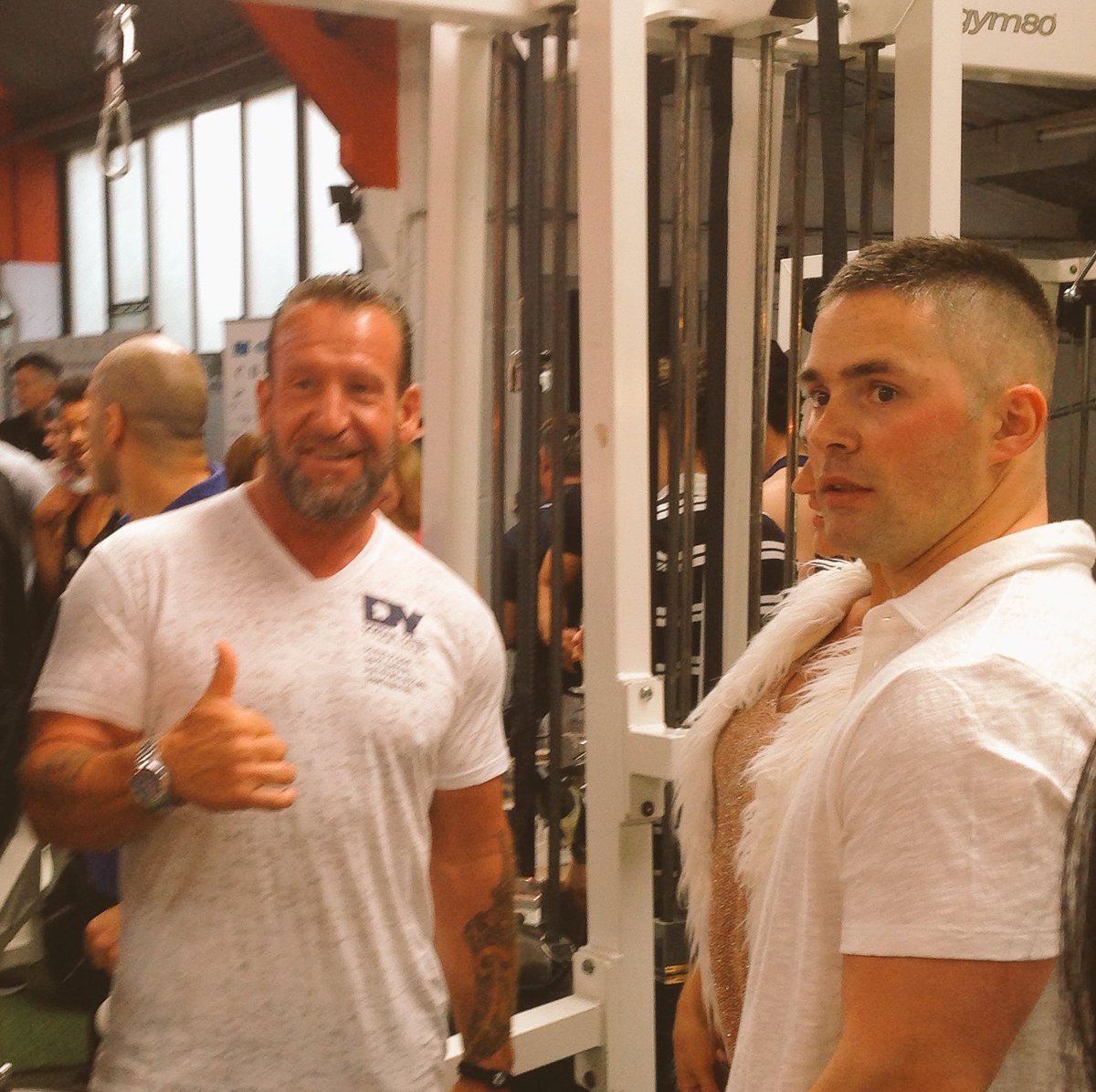GoodEnergyKatie's tweet photo. Fantastic gym! Opening party with Dorian Yates @CGK_Culture   #bodybuilding #london @Dorian_Yates @DorianYates_PTA https://t.co/vawqktQcN8