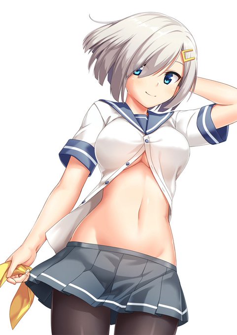 浜風のお腹が描きたかったので 