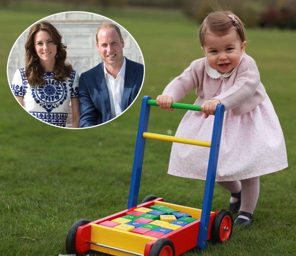 PerezHilton's tweet photo. So cute!!! See all the amazing new photos of #PrincessCharlotte! https://t.co/hpzGu8gzS7 https://t.co/eYeOJysYEZ
