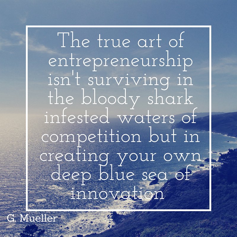 GlennMueller_jr's tweet photo. The art of the #entrepreneur isn't surviving in competition- its finding a away out of it #ThinkBIGSundayWithMarsha https://t.co/bS9oZiFkd4