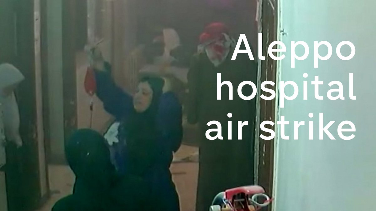 jonsnowC4's tweet photo. Four CCTV cameras bear silent witness to the horror of an air strike on an Aleppo hospital https://t.co/R5iaQD0oi5 https://t.co/obBtcG6jsl