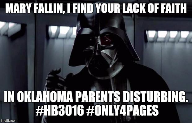 emsydaisy's tweet photo. .@kevincalvey Thank you for supporting informed consent even though @GovMaryFallin didn't! #HB3016 #only4pages https://t.co/3KFnU2bVrK