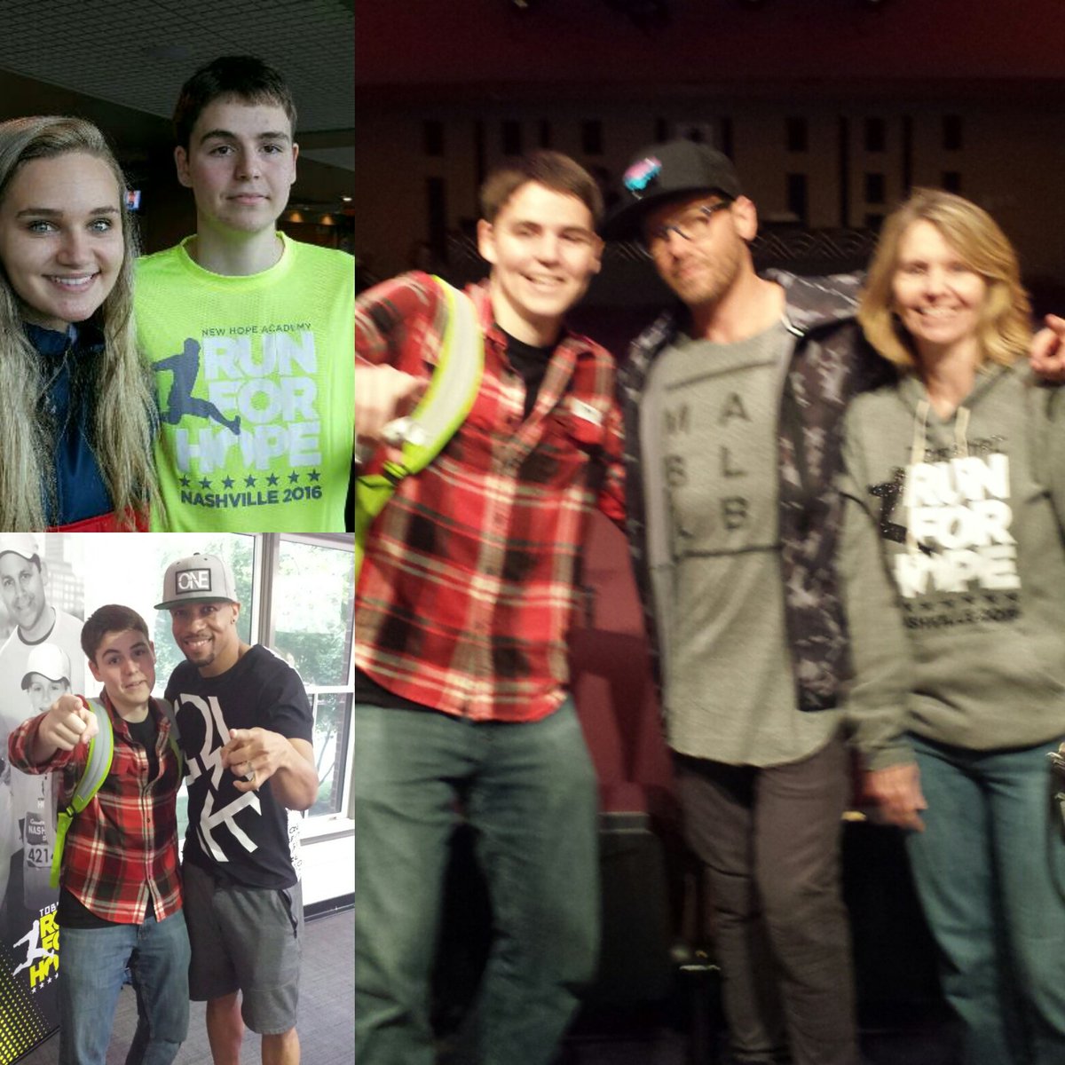 dillonneff's tweet photo. A great weekend in Nashville with my mom, @officialtobymac, @iamhollyn, @TheRealBHaley. #RunforHope https://t.co/B6GxjxxtmF