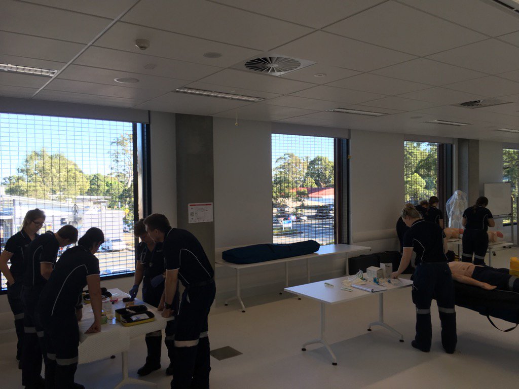 AckerJoe's tweet photo. Loving the paramedic clinical practice space at the new @CharlesSturtUni Port Macquarie campus #bms327 #cls202 https://t.co/SbyJ2FoWPI