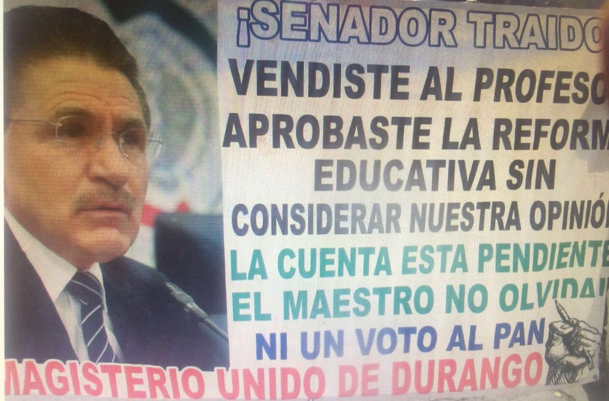 FrodoBolson11's tweet photo. Ya lo traen a @AispuroDurango por Traidor al Magisterio @heber_noti121ed @rafher_ap @claudiotv12dgo @Sallvatoree https://t.co/AtvOM8vckv