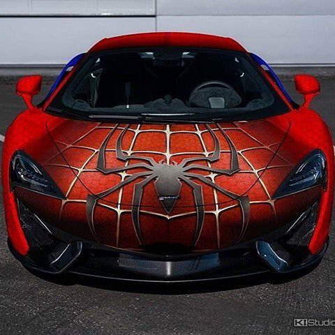 <a href="/klingdog/">klingdog</a>'s #mclaren with his #Spiderman #wrap by @protectivefilmsolutions :: #SuperHero R… ift.tt/1TnPE5I