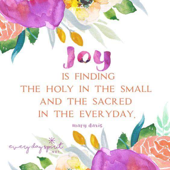KariJoys's tweet photo. #JOY is finding the #Holy in the small and the #Sacred in the everyday.

#JoyTrain RT @MiriyaMoreno @EveryDaySpirit1
https://t.co/WrF4Yt0Pwy