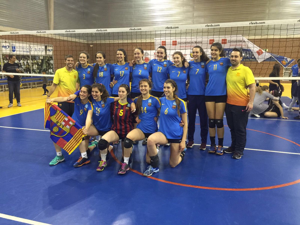 CVBarcelona's tweet photo. Queremos agradecer todas las felicitaciones recibidas ya que el #CEJFVB demuestra el alto nivel de nuestro voleibol https://t.co/L8QCFU723R