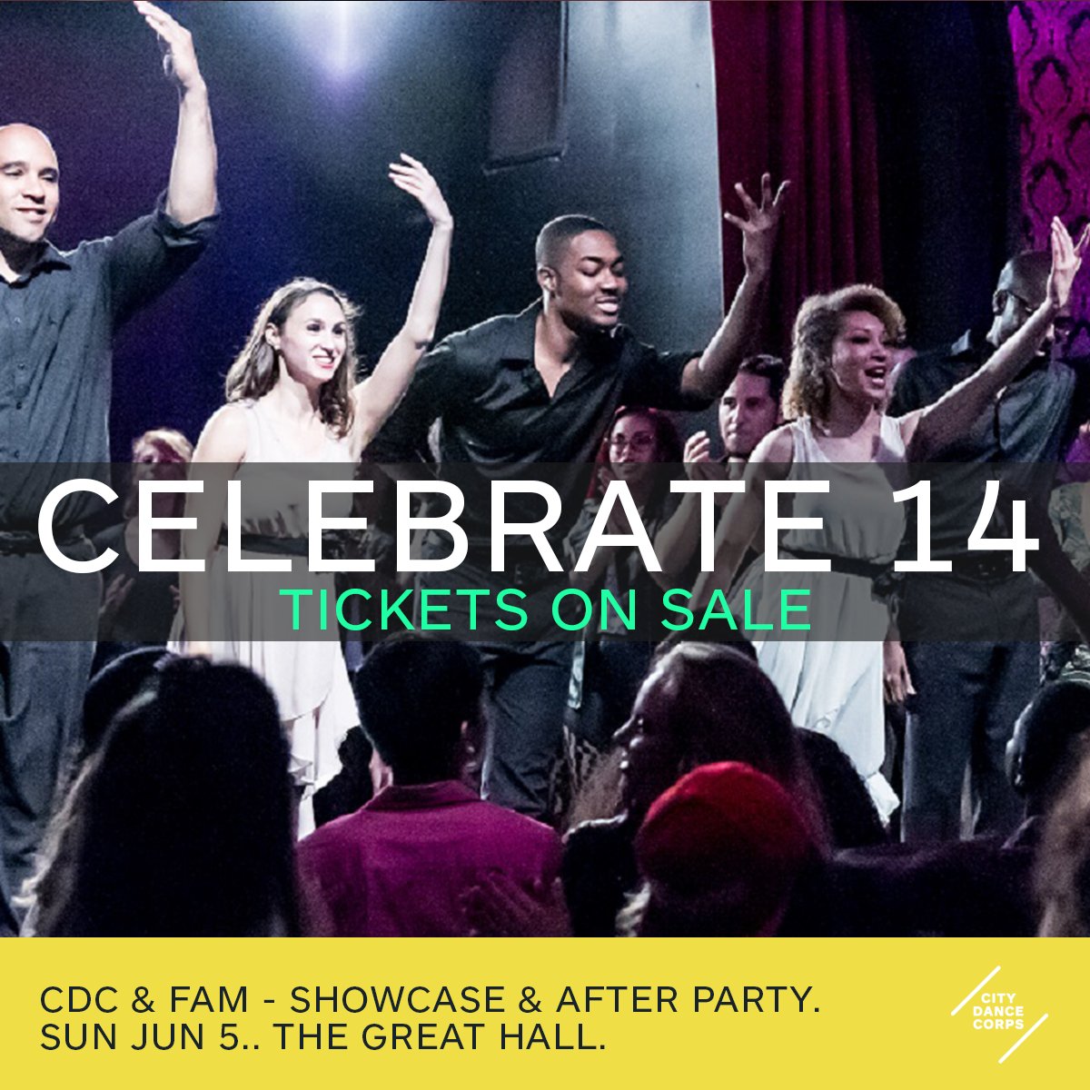 CityDanceCorps's tweet photo. Come celebrate our 14th anniversary at our annual Showcase and After party! Tickets on sale! #CDC14 #Celebrate14 https://t.co/8ZKevx8K0q