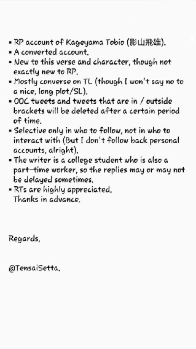 //Some bits and pieces of information about this account. A bit later than planned, but here goes.