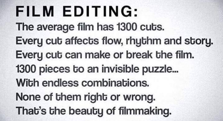 lukasredl's tweet image. Nicely said! :) #editing #VideoEditorProblems #StolenFromFB