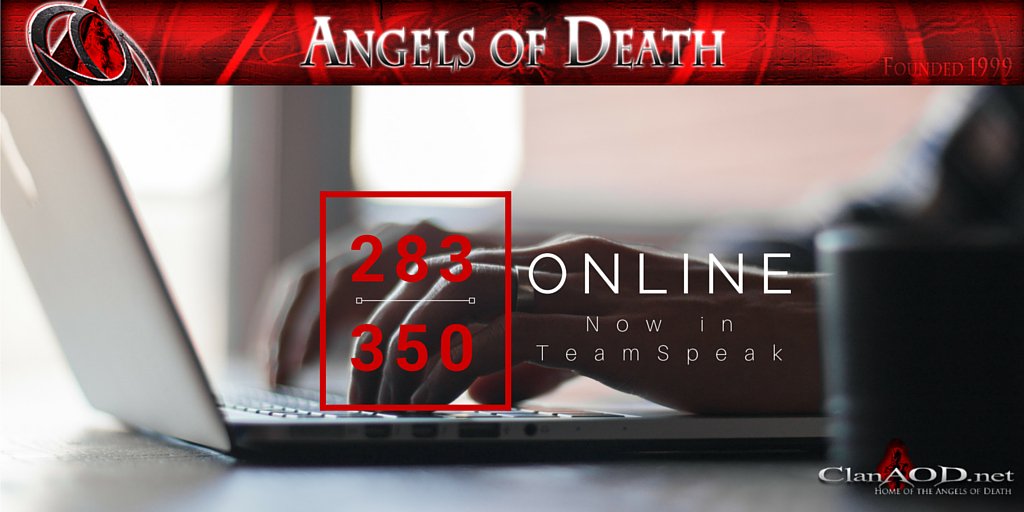 TeamSpeak filling up this Sunday. Learn more about this community's 16+ year history at clanaod.net.