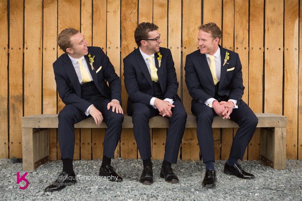 Love this shot from Vicki &amp; John's Wedding <a href="/TrevennaBarns/">Trevenna Cornwall</a>, the Groomsmen looking very dapper <a href="/donnasharpe/">Donna Sharpe</a> @CWMEdit