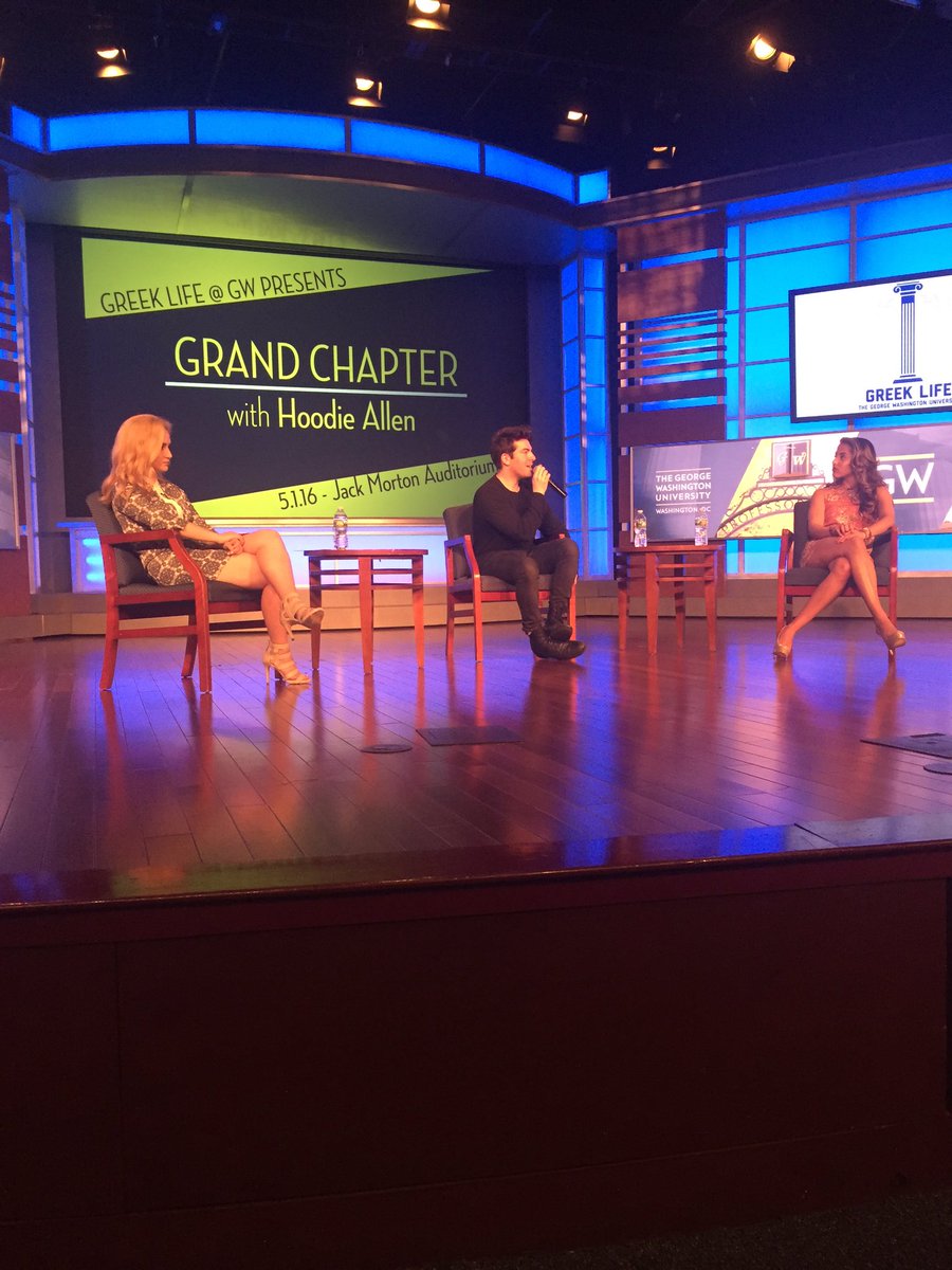 We are so happy to have <a href="/HoodieAllen/">Hoodie Allen</a> at Grand Chapter!!