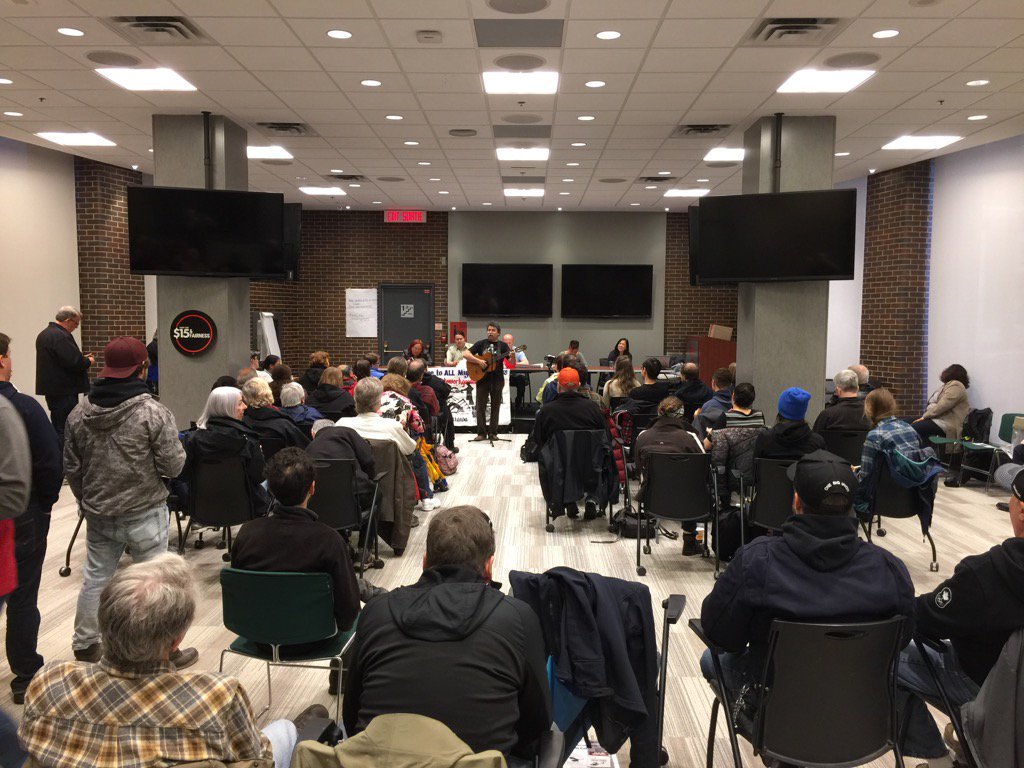 KevinSkerrett's tweet photo. Tito Medina sings Guantanamera to get things rolling #may1ott #613FightFor15 #canlab https://t.co/a5BeRhzFRd