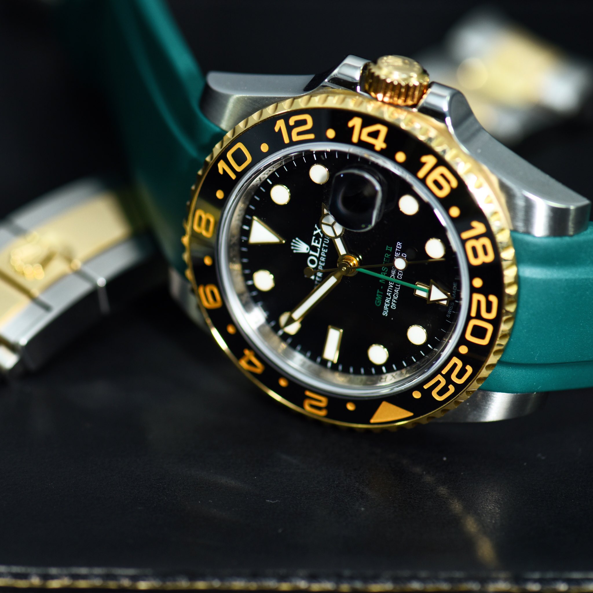 Rolex gmt clearance with rubber strap