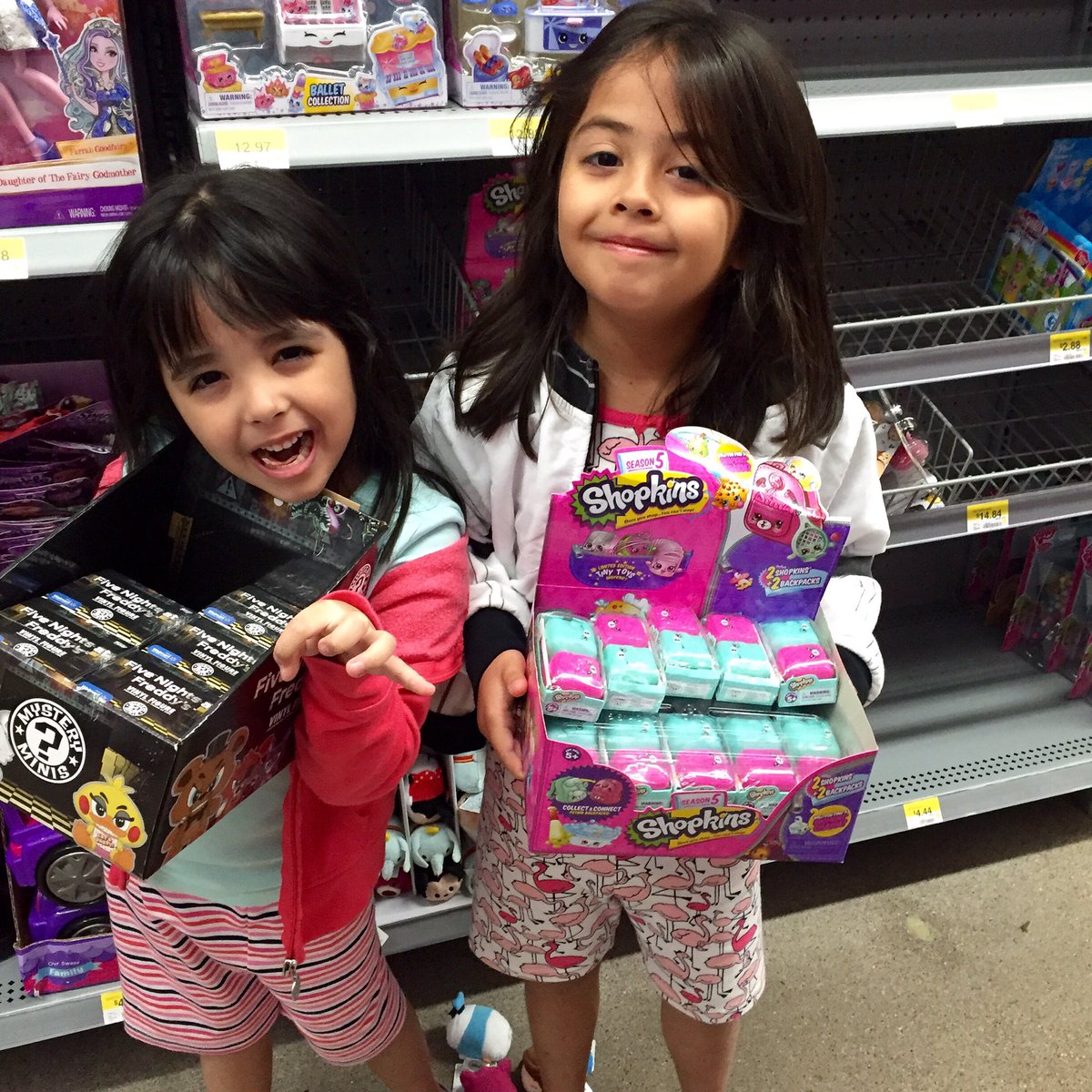fun_gifts3's tweet photo. We got lucky, Shopkins Season 5 and Five Nights at Freedy's!!!#ShopkinsSeason5 #fivenightsatfreddys #walmart https://t.co/BvXuKvsQST