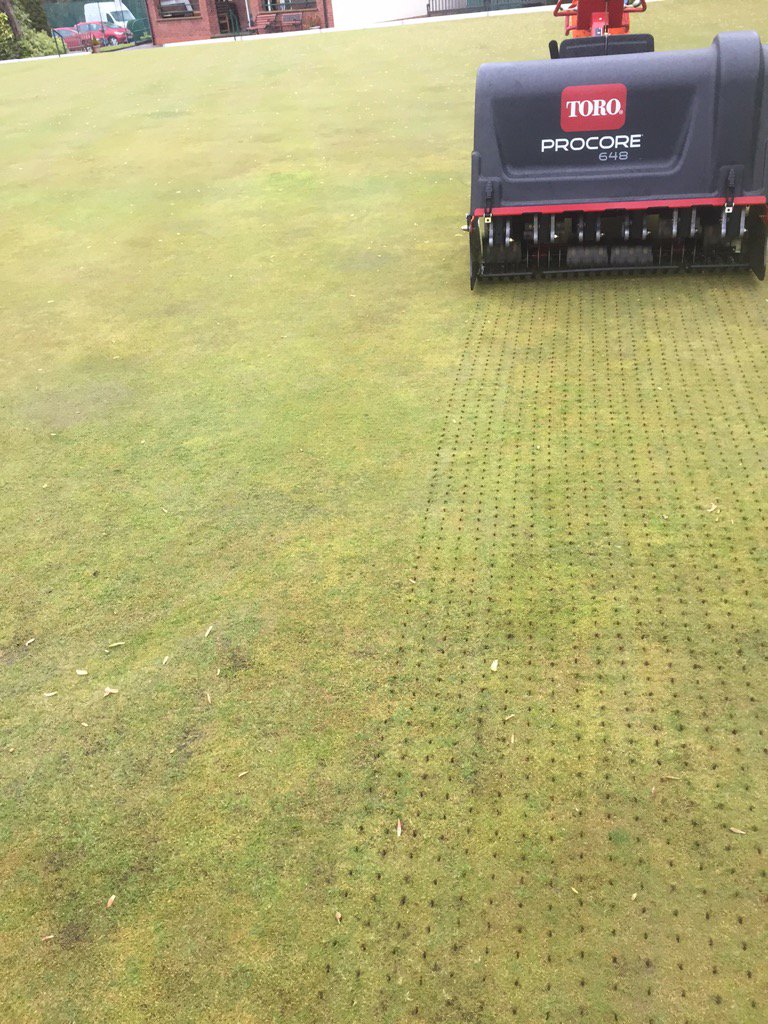 BA_LTD's tweet photo. 8mm micro tine keeping the surface free draining. #toroprocore648 https://t.co/Dirn3XzuCC