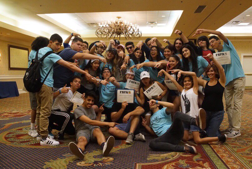 Infinite_Haze's tweet photo. Had an amazing weekend at #FSPA2016. So thankful for this group of people. Hard work pays off. #familia @braddocktv https://t.co/0l0LrpHbrW