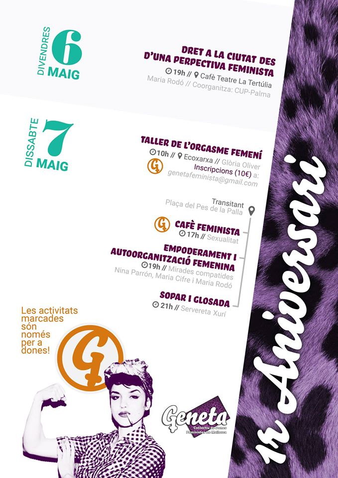 transitant's tweet photo. Aquest cap de setmana: 1r Aniversari del Col·lectiu Geneta!
El dia 7 a #transitant!!
Molts d'anys! @contrainfocat https://t.co/OiLKhC1DDn