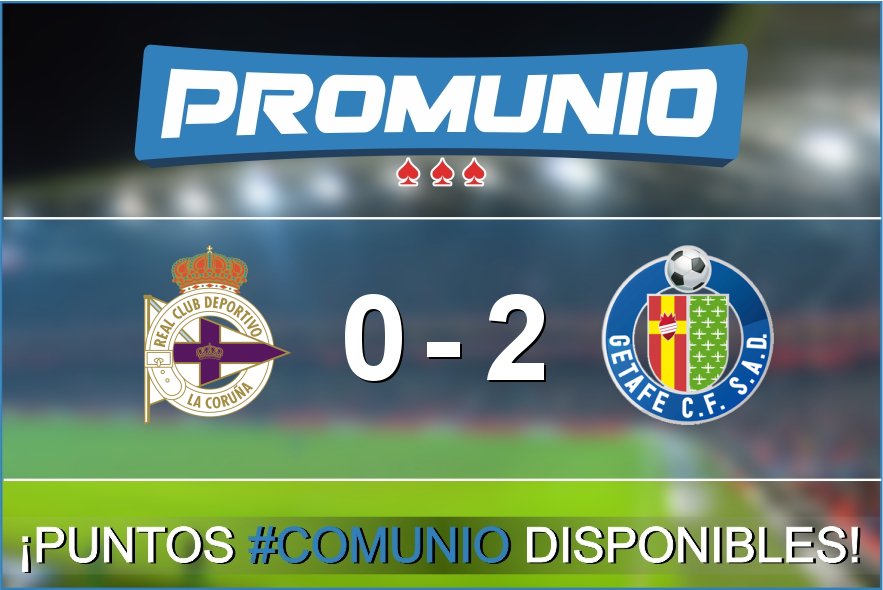 promunio_es's tweet photo. ¡Puntos #comunio disponibles! (Deportivo 0-2 Getafe) ¡Calcula toda tu comunidad! https://t.co/tPsmhzye4g https://t.co/wulmTTpg6I