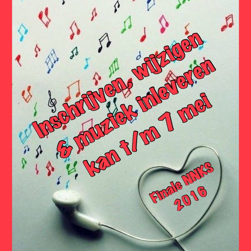 Let op! Nog niet ingeschreven voor de finale??? Dit kan nog t/m 7 mei!!!