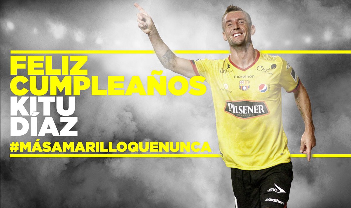 BarcelonaSC's tweet photo. Las coincidencias no existen. Por algo naciste también hoy. Feliz día @Kitudiaz1070 https://t.co/D3ro0lPEqZ