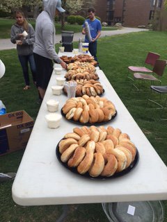 We had so much fun at our Spring Weekend "Recovery" event this morning catered from Such a Bagel!