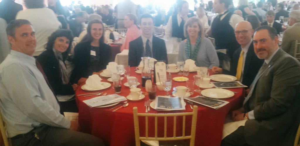 WAAthletics's tweet photo. Just sat down at the McDonald's Scholar-Athlete Awards Banquet honoring Kara Heilemann &amp; Jack Archambault from WA https://t.co/s669uW8jHd