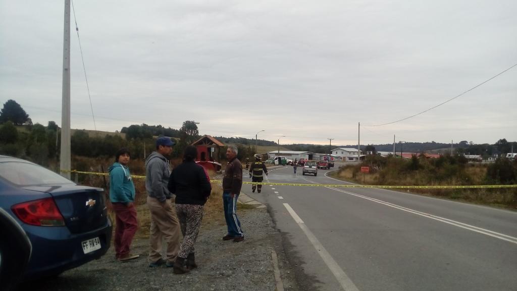 bgqueilen's tweet image. Accidente transito un fallecido calcinado ,choque con garita montemar quemchi @erchiloe @OmegaQuellon @roaquellonfm