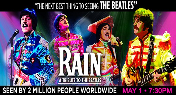 WeidnerCenter's tweet photo. .@RainTribute tonight at 7:30pm. Request a song tonight! #RainByRequest https://t.co/wjeNCp1CTD https://t.co/W7QPQkO0MA