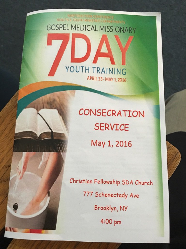 Celebrating with the students of the Youth Gospel Medical Missionary Training Concecration Service! #HisImage2016