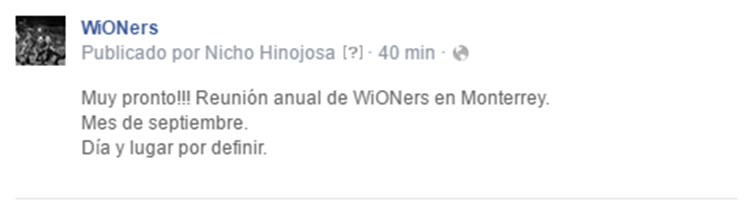 WiONers1's tweet photo. WiONers
Tenemos noticias:
*Y hay muchas mas en nuestra pagina de facebook!
Unanse aqui! ---> https://t.co/ykLWlnmZFL https://t.co/63PFGCSiYb