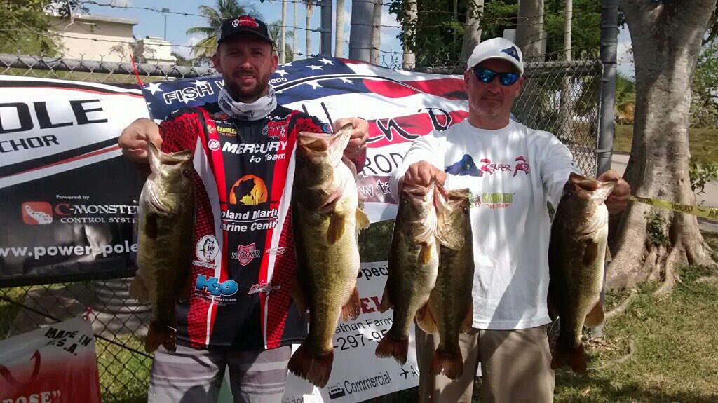 Donny Bass and David Anderson take 2nd place with 23.82lbs and win the Avinspection points Championship