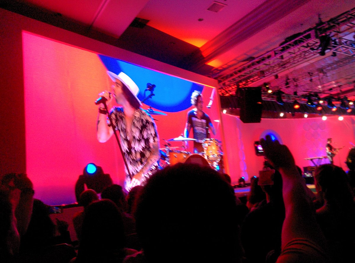 sahanabose's tweet image. #AmericanAuthors rock band performing at the #bestofibm event at #maui #hawaii