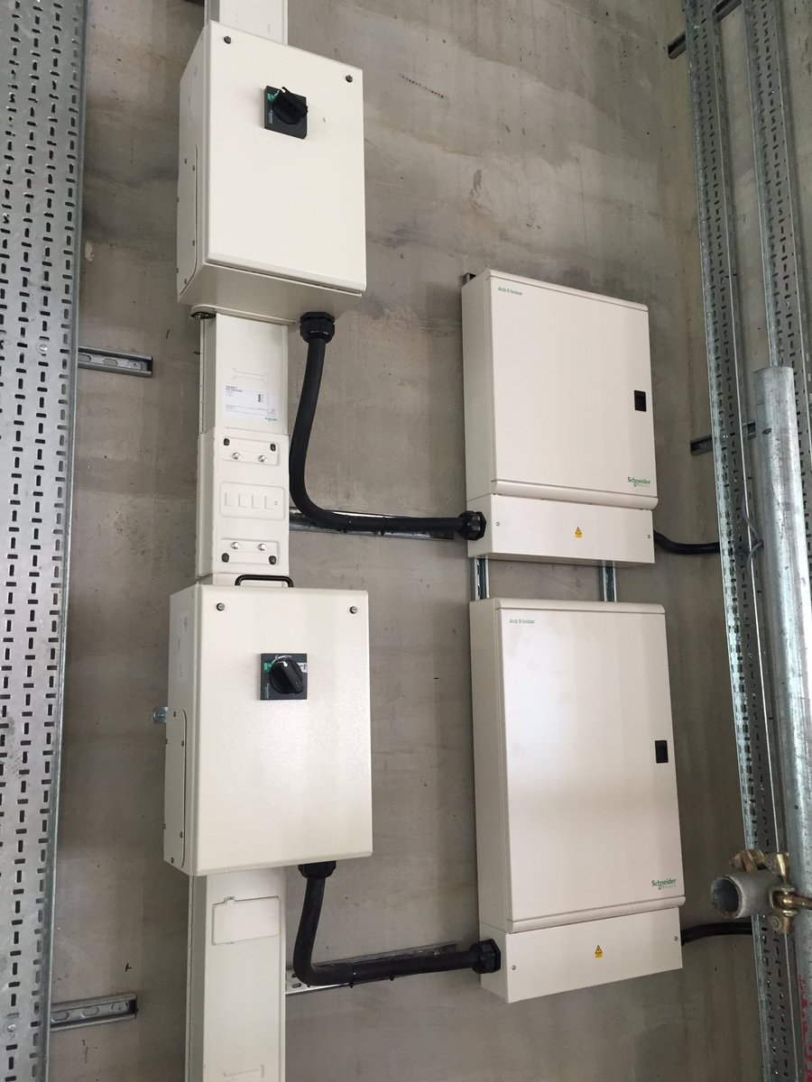 Mains installation coming along nicely #loveconstruction @SchneiderUK