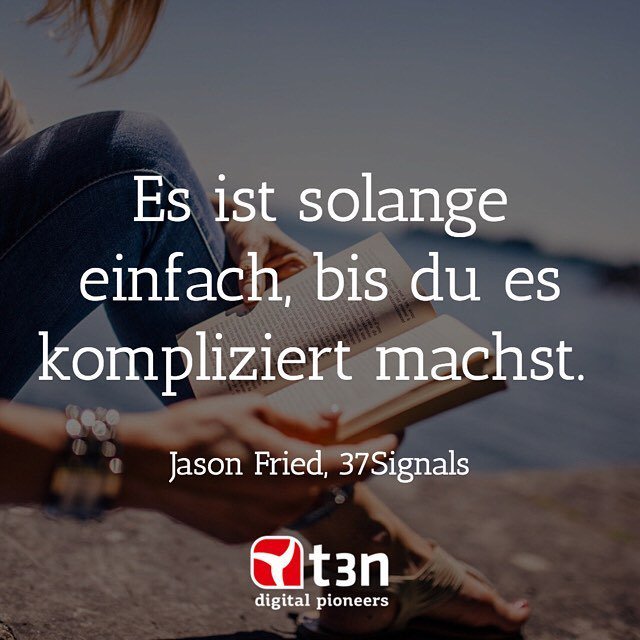 t3n's tweet photo. Kennst du das KISS-Prinzip? "Keep it short and simple". So einfach ist es! #t3nQuotes https://t.co/f9RJWEuA5p