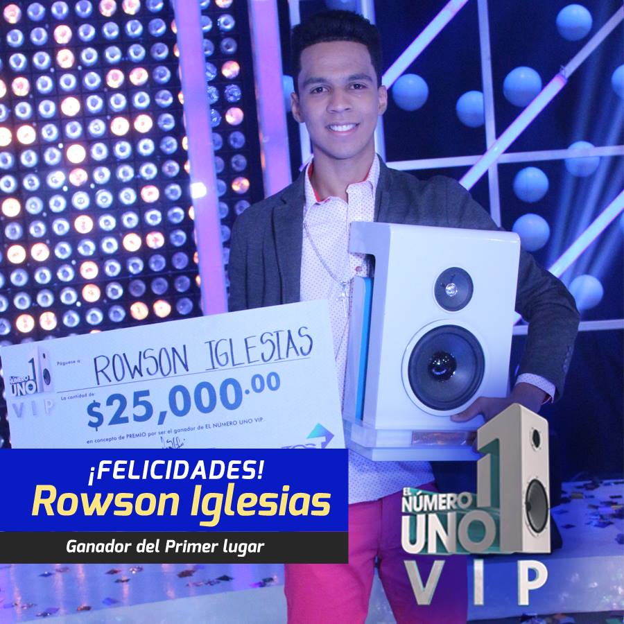 NumeroUnoSV's tweet photo. ¡Felicidades Tabulandia! @RowsonN1 es el feliz ganador del #NumeroUnoVIP. Muchísimas gracias a todo El Salvador. https://t.co/lpvEwZaydx