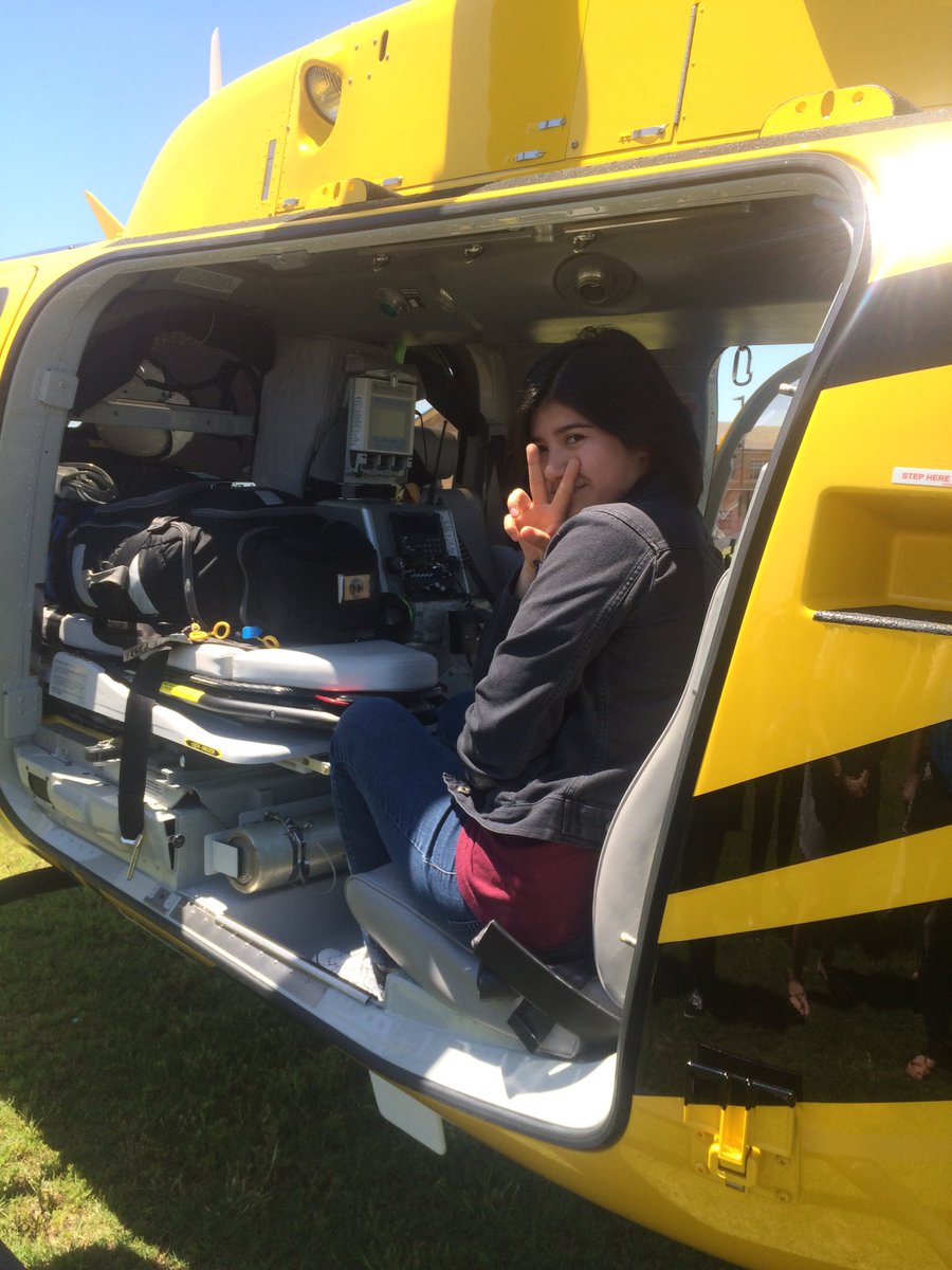 makaelapainter's tweet photo. Q&amp;A with firefighters and getting a closer look at the care flight helicopter. Cool stuff!! https://t.co/F1mm0HEsdK