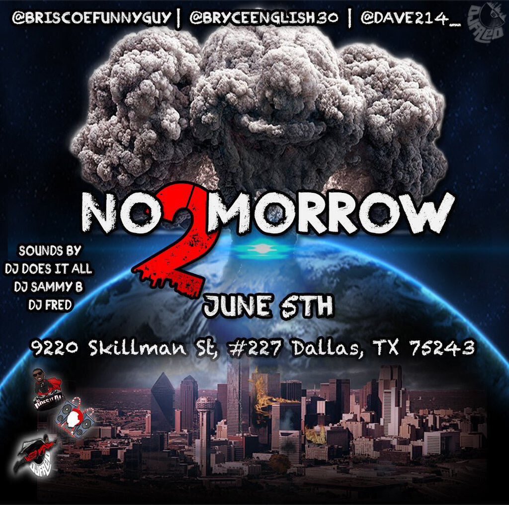 BTPTACO's tweet image. #NoTomorrow2👺 June 5th

#EpicAssGradParty16🎓 July 11th

REWEET &amp;amp; Tell a friend!!
