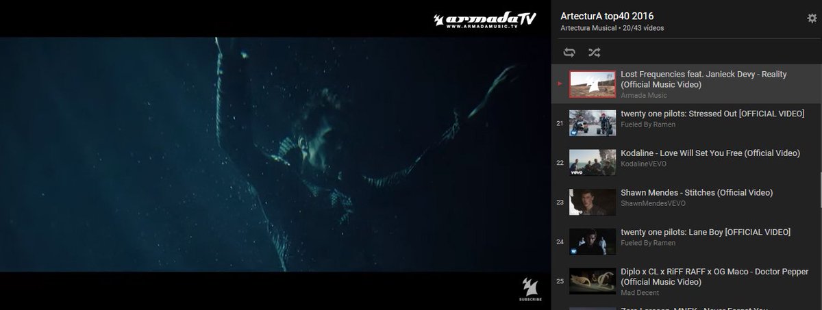 ARTECTURAMUSICA's tweet photo. #ArtecturA #top40 Nº20 Lost Frequencies feat. Janieck Devy - Reality https://t.co/K51KUzyOPY #hit2015 #summer1516 https://t.co/MuUGoZlbny