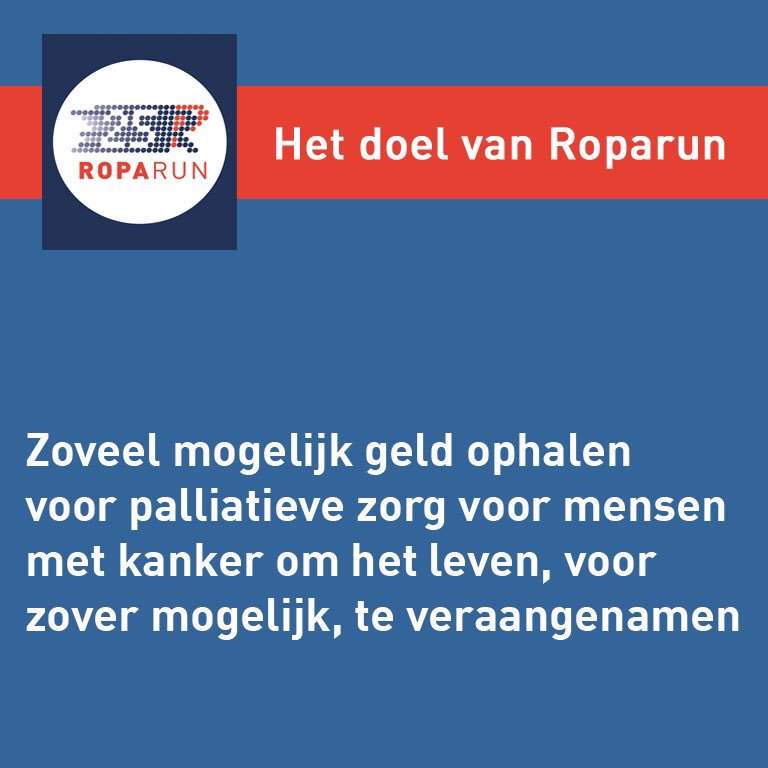 Samen gaan we voor dit doel! Al 25 edities lang... #Roparun25 #pinksteren