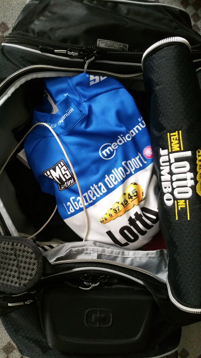 The trophy of 3 days <a href="/Girogelderland/">Giro Gelderland</a> goes with me to <a href="/giroditalia/">Giro d'Italia</a>. Thanks #Gelderland for this unforgettable start.