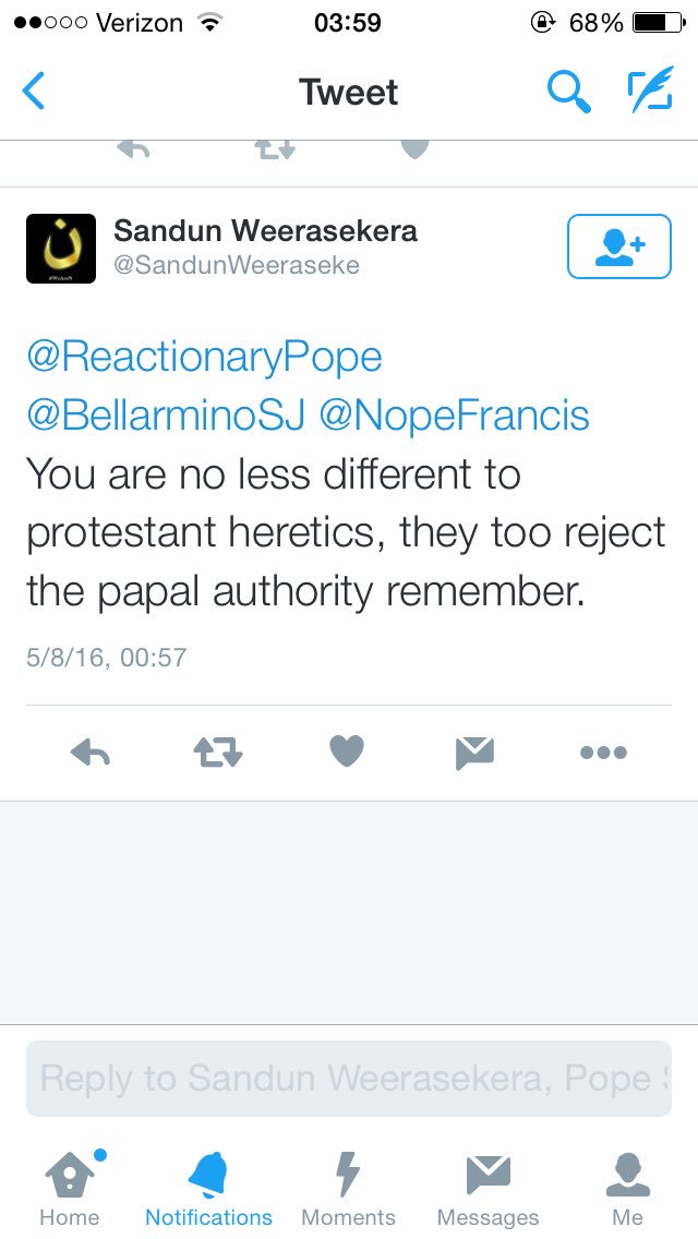 TridentinePope's tweet photo. @BellarminoSJ @ReactionaryPope @SandunWeeraseke @NopeFrancis He rejects Papal authority of Pius X like Protestants. https://t.co/3G7wIzRbXM
