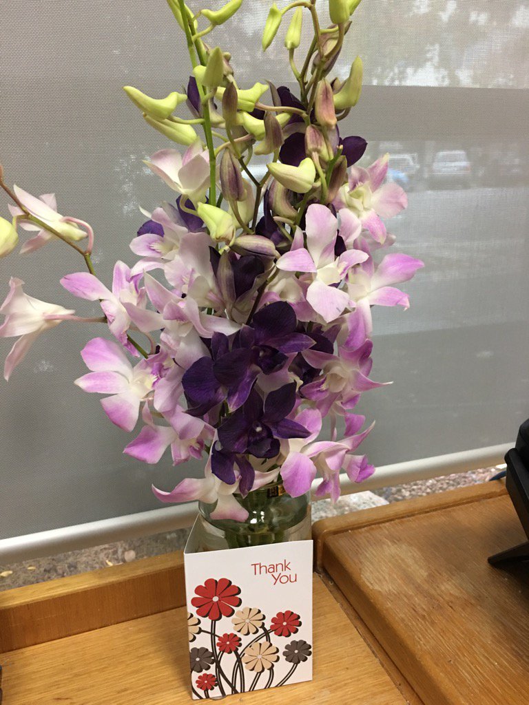 HelenAshby2's tweet photo. Flowers and Card from happy vendor.  Sold Settled.... Sweet .... https://t.co/XC7y6r0VcM