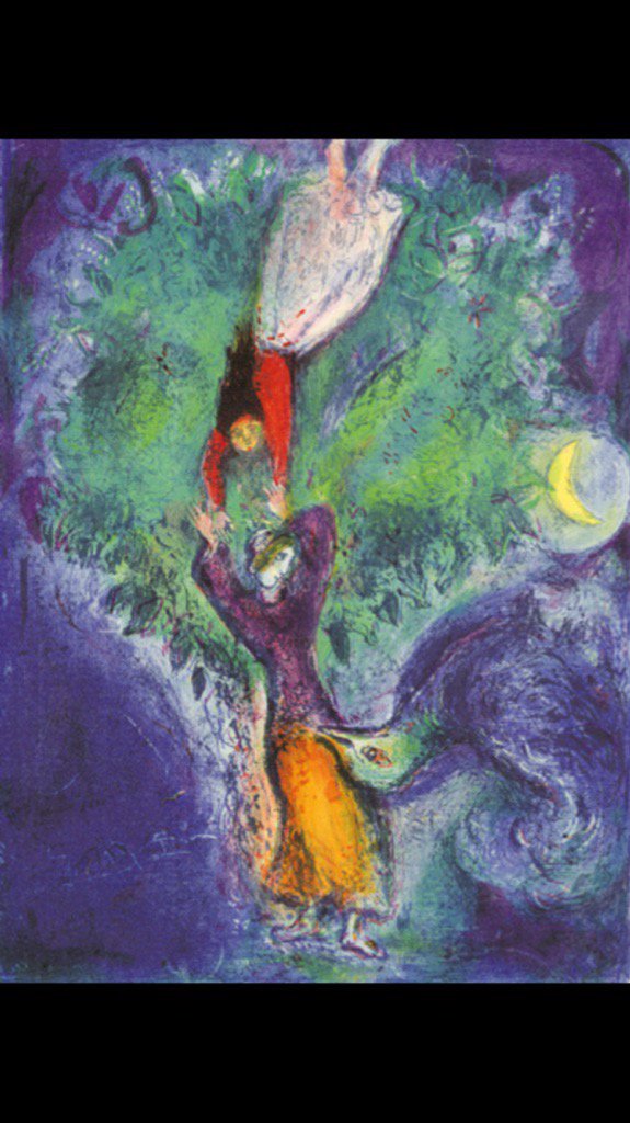 🔵 L'Amore distrugge ogni forma di controllo, l'amore è forte, l'amore è rivoluzionario.

🎨 >Chagall 
#DayAfterART
