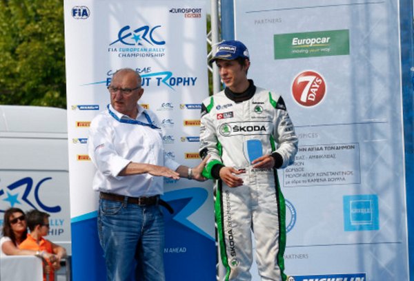 OpensTightens's tweet photo. #FIAERC @AcropolisRally 
'VENI VIDI VICI' 
The Winner takes it all! #FlatOutTrophy
.@ralfssirmacis @ArtursSimins https://t.co/vmcvLS8S1o