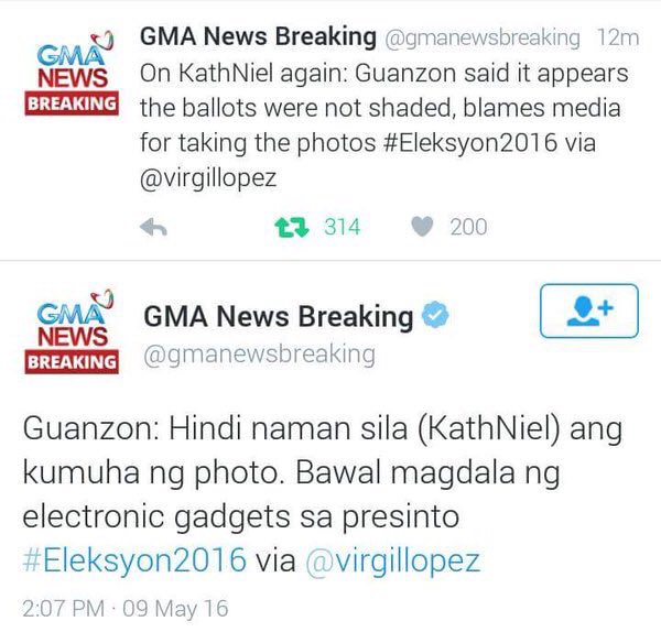 ands_r11's tweet photo. and yet it is @gmanewsbreaking made its way to clarify KathNiel controversy.. edi WOW @ABSCBNNews 👏🏻 Thank you GMA! https://t.co/JAt4G0fwRP