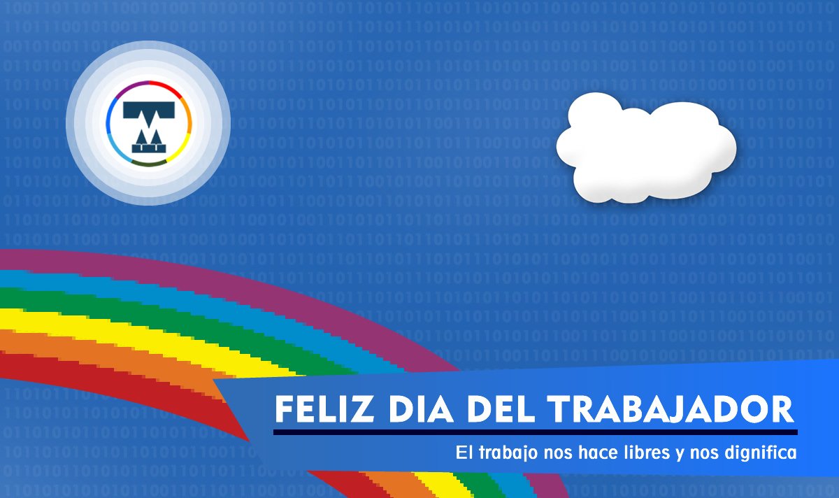 tecnomatico's tweet photo. Feliz día del trabajador!!! A los que tienen trabajo. A los que lo buscan. A los que crean el suyo. A los #coopes! https://t.co/HKWRRQQJrD