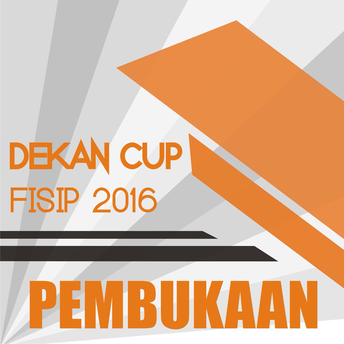 Saat ini sedang berlangsung pembukaan Dekan Cup FISIP 2016